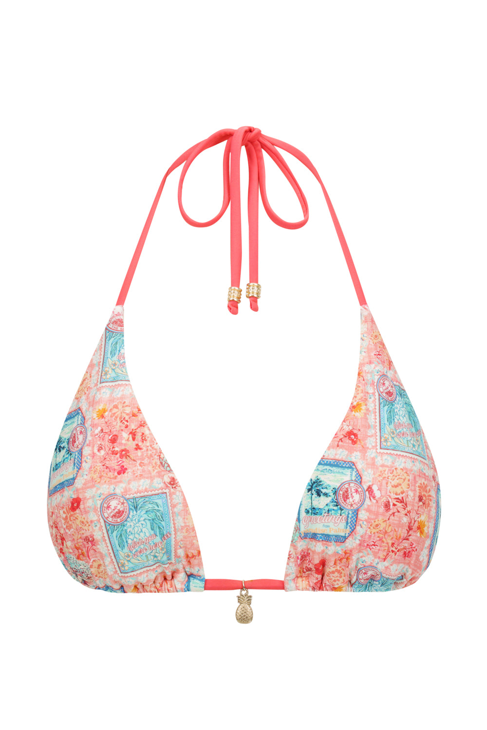 Verona Triangle Bikini Top - Rosa