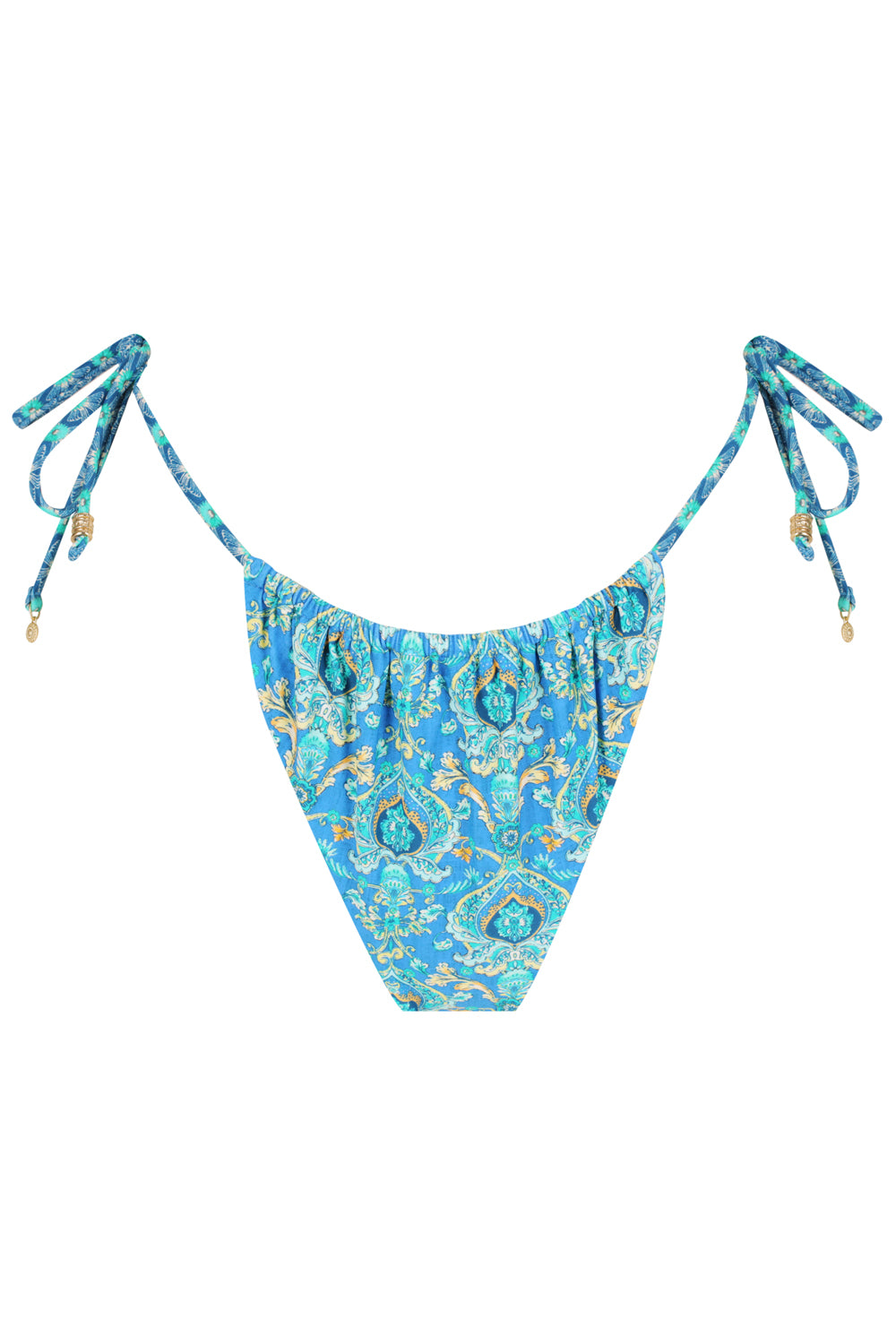 Cocoa Bikini Bottom - Aqua Patchwork