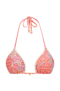 Palermo Triangle Bikini Top - Tulum Patchwork