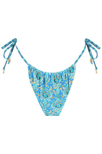 Cocoa Bikini Bottom - Aqua Patchwork