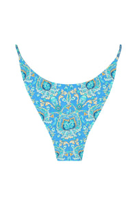 Cocoa Bikini Bottom - Aqua Patchwork