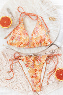 Extra Coverage Triangle Bikini Top - Tangello